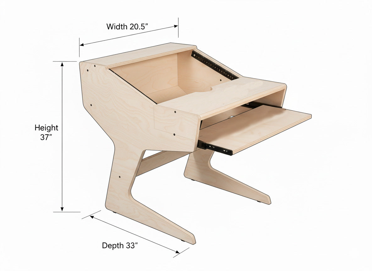 Enhance Your Studio Setup with the 1 Bay Sidecar Recording Desk